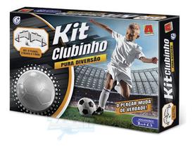 Kit Clubinho - 2 traves 1 bola e placar - Preto - Algazarra Ind. Com. Brinquedos