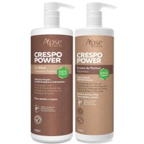 Kit Co Wash 1L e Creme de Pentear 1L Crespo Power Apse Cosmétics