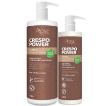 Kit Co Wash 1L e Gelatina 500ml Crespo Power Apse Cosmétics