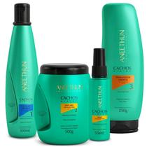 Kit Co Wash Máscara Óleo Cachos Finalizador Crespos Aneethun Kit Co Wash Máscara Óleo Cachos Finalizador Crespos Aneethun