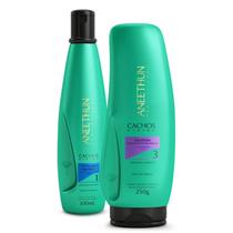 Kit Co Wash No Poo e Gelatina Linha Cachos System Aneethun Kit Co Wash No Poo e Gelatina Linha Cachos System Aneethun