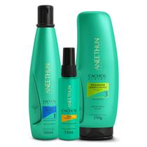 Kit Co Wash Oleo Finalizador Ondas e Cachos System Aneethun Kit Co Wash Oleo Finalizador Ondas e Cachos System Aneethun