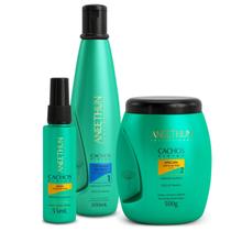 Kit Co Wash Oleo Mascara Cachos Aneethun Linha Cachos System Kit Co Wash Oleo Mascara Cachos Aneethun Linha Cachos System