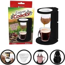 Kit Coador De Café Expresso Com Filtro e Suporte Kit Coador De Café Expresso Com Filtro e Suporte