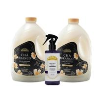 Kit Coala 2 Lava Roupas Chá Branco 3L Odorizante Orquídea Negra