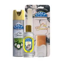 Kit Coala Aerossol + Difusor de Aromas + Limpador Perfumado de Ambientes Chá Branco