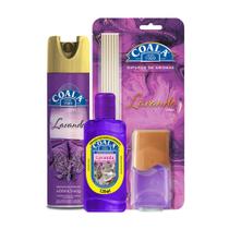 Kit Coala Aerossol + Difusor de Aromas + Limpador Perfumado de Ambientes Lavanda