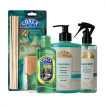Kit Coala Alecrim Difusor, Limpador Perfumado, Sabonete Líquido e Spray para Tecidos