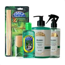 Kit Coala Bambu Difusor, Limpador Perfumado, Sabonete Líquido e Spray para Tecidos