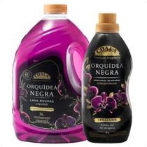Kit Coala Laundry Orquídea Negra: Lava-Roupas Líquido 3L e Amaciante Concentrado 1L