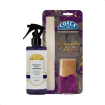 Kit Coala Odorizante de Ambientes Spray Home Tecidos 260ml Difusor de Aromas 100ml Aroma Orquídea Negra para Casa e Tecidos