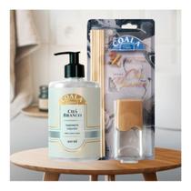 Kit Coala Sabonete Líquido 500ml, Difusor de Aromas 100ml Chá branco. Limpeza e Aromas