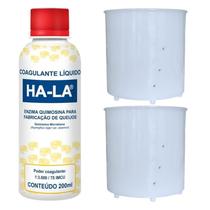 Kit Coalho Coagulante + 2 Formas 250g Injesul Para Fazer Queijo Caseiro Minas Frescal e Ricota