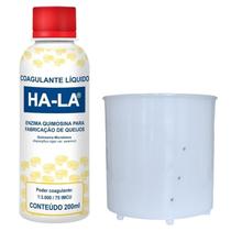 Kit Coalho Coagulante + Forma 250g Injesul Para Fazer Queijo Caseiro Minas Frescal e Ricota