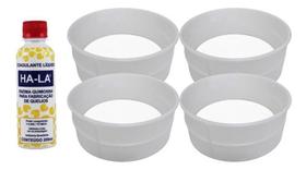 Kit Coalho Ha-La 200Ml + 4 Formas Queijo Minas 1Kg Injesul