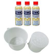 Kit Coalho Ha-la 600ml coagulante queijo e 2 formas 500g Kit Coalho Ha-la 600ml coagulante queijo e 2 formas 500g