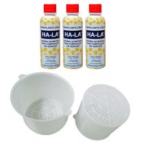 Kit Coalho Ha-la 600ml coagulante queijo e 2 formas 500g Kit Coalho Ha-la 600ml coagulante queijo e 2 formas 500g