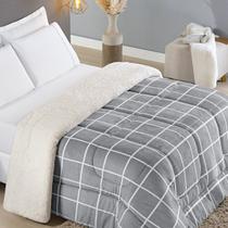 Kit Coberdrom Queen Austin 4 Peças - Cinza