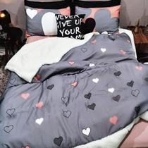 Kit Coberdrom Solteiro Em Sherpa Com 2 Fronhas Love Designer Kit Coberdrom Solteiro Em Sherpa Com 2 Fronhas Love Designer
