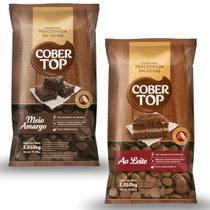 Kit Cobertop Big Blend - Gotas Fracionadas Sabor Ao Leite 2,01kg + Gotas Fracionadas Sabor Meio Amargo 2,02kg Kit Cobertop Big Blend - Gotas Fracionadas Sabor Ao Leite 2,01kg + Gotas Fracionadas Sabor Meio Amargo 2,02kg