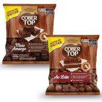 Kit Cobertop Blend Perfeito - Gotas Sabor Ao Leite 1,01kg + Gotas Sabor Meio Amargo 1,01kg Kit Cobertop Blend Perfeito - Gotas Sabor Ao Leite 1,01kg + Gotas Sabor Meio Amargo 1,01kg