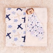 Kit Cobertor com Naninha para Bebê 2 pcs