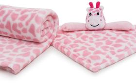 Kit Cobertor E Naninha Pelucia Bebê Super Macio Antialérgico