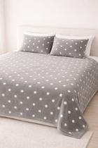 kit cobertor manta flannel casal / queen poa 03 pçs.