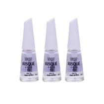 Kit Cobertura Brilhante Risqué Care 8ml - 3 unidades Kit Cobertura Brilhante Risqué Care 8ml - 3 unidades