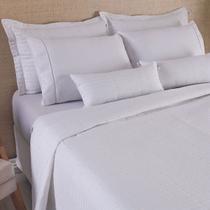 Kit Cobre Leito 07 Peças Urbany Bordado Hipercal 400 Fios Casal Queen Kit Cobre Leito 07 Peças Urbany Bordado Hipercal 400 Fios Casal Queen