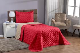 Kit Cobre Leito 2 Peças Tamanho Solteiro Modelo Dupla Face