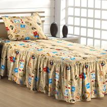 Kit Cobre Leito 3 Pçs Florença Happy Day Solteiro - PIRATAS