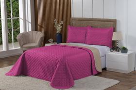 Kit Cobre Leito 3 Peças Tamanho Casal Queen Modelo Dupla Face