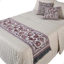 Kit Cobre Leito Areia + Peseira e Almofadas Queen Dupla Face Kit Cobre Leito Areia + Peseira e Almofadas Queen Dupla Face