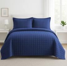 Kit Cobre Leito ATHENAS 3 Peças Casal Dupla Face 400 FIOS Micropercal Toque de Algodão