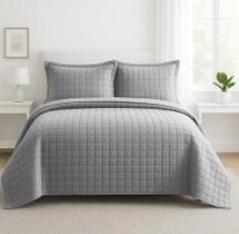 Kit Cobre Leito ATHENAS 3 Peças Casal Dupla Face 400 FIOS Micropercal Toque de Algodão