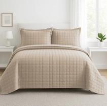 Kit Cobre Leito ATHENAS 3 Peças Casal Queen Dupla Face 400 FIOS Micropercal Toque de Algodão