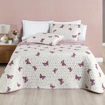 Kit Cobre Leito Avere Queen Size com 3 Peças - Borboletas