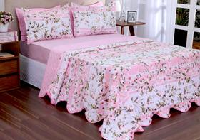 KIT COBRE LEITO Bouti Garden QUEEN SIZE - 04 PEÇAS