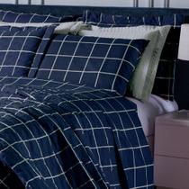 Kit Cobre Leito Cama Solteiro 2 Peças Essencialle Algodão 160 Fios Estampados