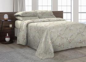 Kit Cobre Leito Cama Solteiro 2 Peças tecido Piquet Algodão Acochoado Estampado Kit Cobre Leito Cama Solteiro 2 Peças tecido Piquet Algodão Acochoado Estampado