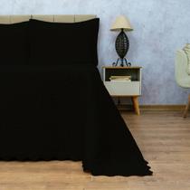 Kit Cobre Leito Camili QUEEN 3 pçs colcha dupla face matelado ultrassônico com aba