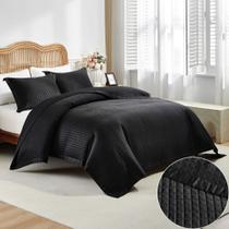 Kit Cobre Leito Casal 3 Pçs Dupla Face Turin Percal 300 Fios