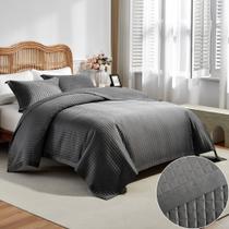 Kit Cobre Leito Casal 3 Pçs Dupla Face Turin Percal 300 Fios