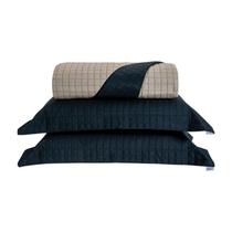 Kit Cobre Leito Casal Antuérpia Matelassado 180 Fios 03 Peças - Juma - Kit Cobre Leito Casal Antuérpia Matelassado 180 Fios 03 Peças - Juma -