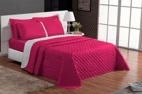 Kit Cobre Leito Casal King Size Colcha Super King Dupla Face