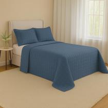 Kit Cobre Leito Casal Matelado Copacabana Premium Percal 300 Fios