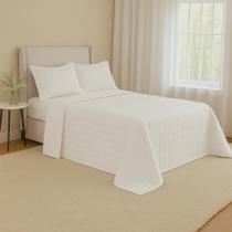 Kit Cobre Leito Casal Matelado Copacabana Premium Percal 300 Fios