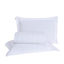 Kit Cobre Leito Casal Padrão 3 Peças Bordado Urbany Hipercal 400 Fios 100% Poliéster - Branco Kit Cobre Leito Casal Padrão 3 Peças Bordado Urbany Hipercal 400 Fios 100% Poliéster - Branco