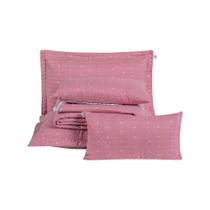 Kit Cobre Leito Casal Padrão 7 Peças Bordado Urbany 100% Poliéster Hipercal 400 Fios Kit Cobre Leito Casal Padrão 7 Peças Bordado Urbany 100% Poliéster Hipercal 400 Fios